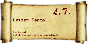 Latzer Tarcal névjegykártya